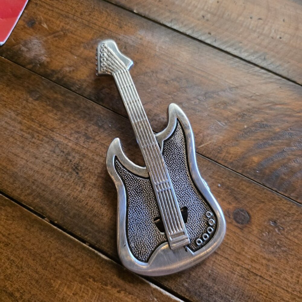 Guitar Musical Instrument Country Rock Rockabilly Music Belt Buckle - Picture 6 of 6
